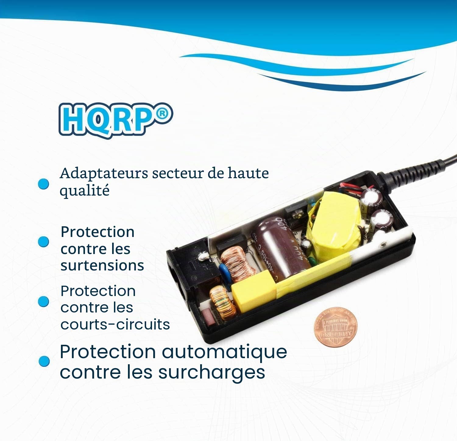 HQRP 12V AC Adaptateur Secteur Compatible avec 4moms mamaRoo 888.61 Infant Bouncer Swing Seat pour Moms Mams Mama-Roo MamaROO Mama-ROO