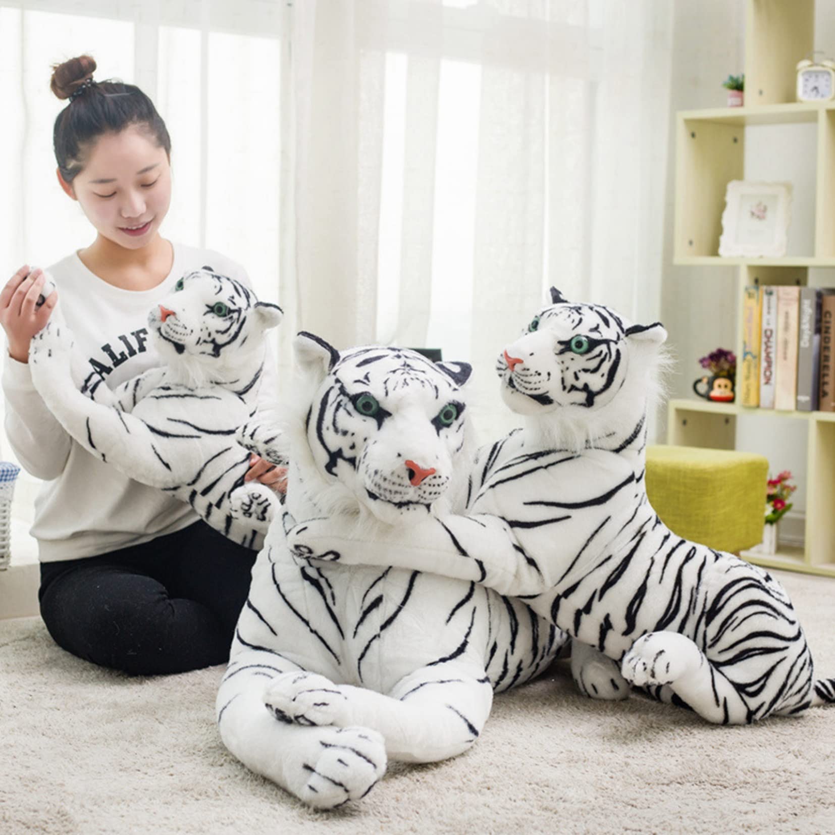 特大リアルタイガーぬいぐるみ！リアルマニアルぬいぐるみマットセット❣ 特大リアルタイガーぬいぐるみ！リアルマニアルぬいぐるみマット