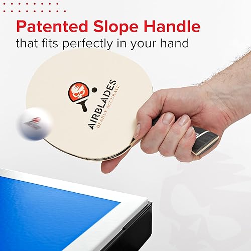 Miniatura 4 de Pala de ping pong profesional con estuche de transporte duro  Raqueta de tenis de mesa profesional  Pala de tenis de mesa con mango ergonómico  5