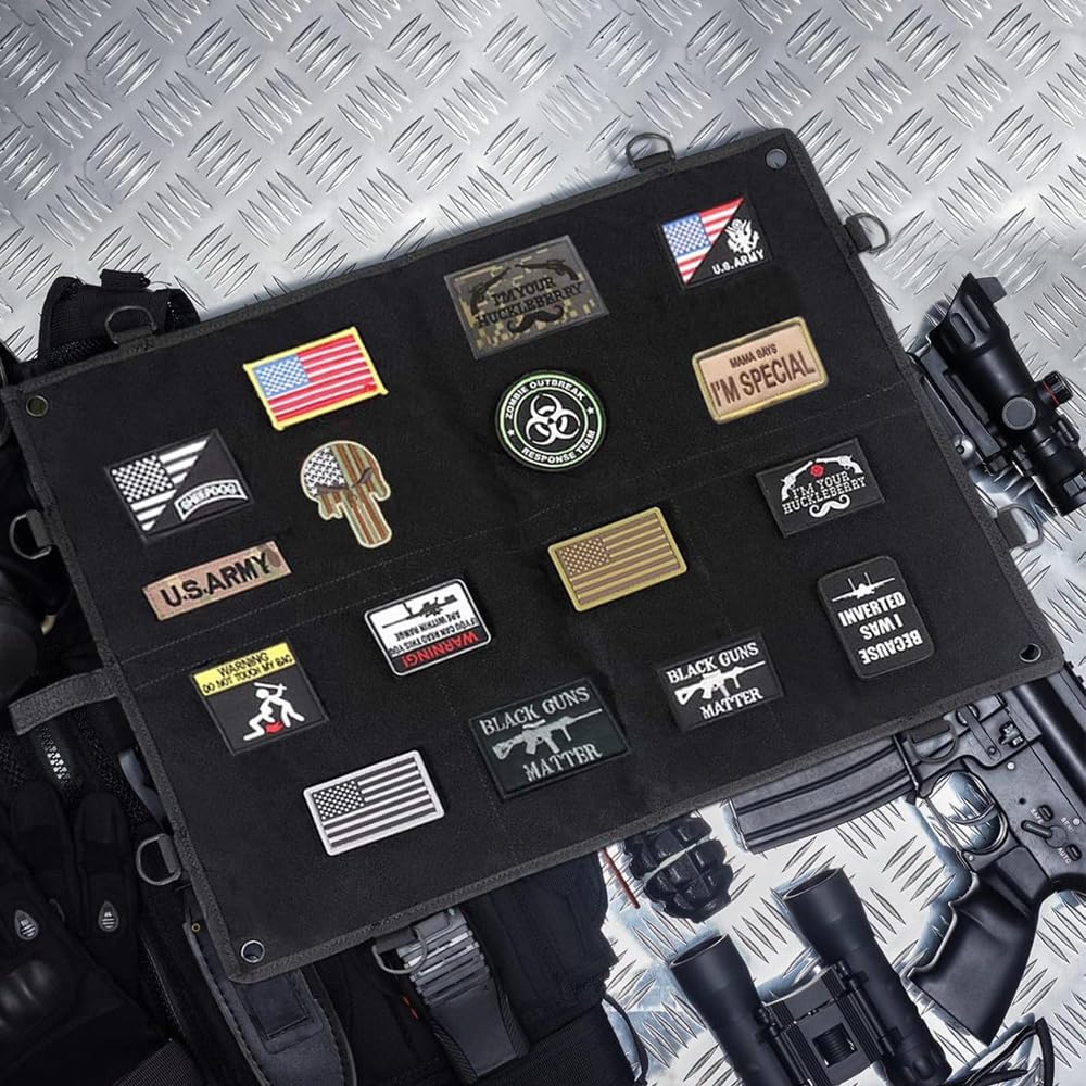 Pannello di visualizzazione Patch da 24,6 x 19 Pollici, Pannello di Supporto Pieghevole con Logo in per l'esercito Militare