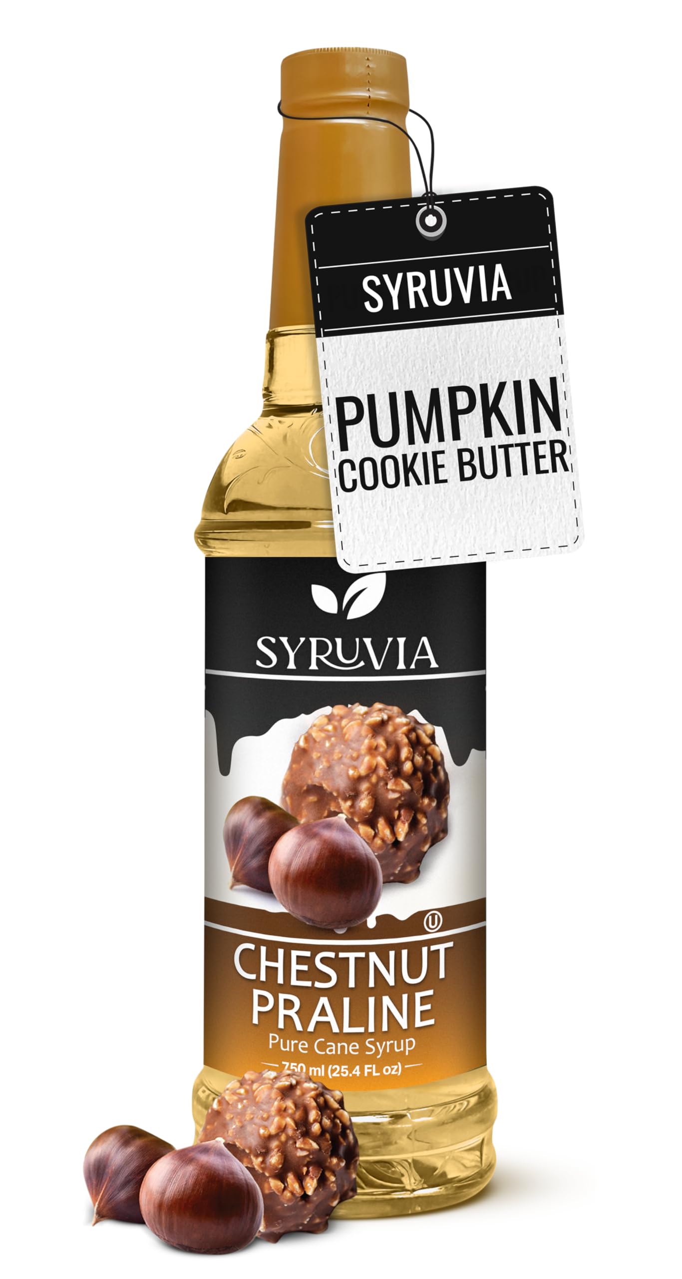 Amazon.com: Syruvia Coffee Syrup, Chestnut Praline Flavored Syrup