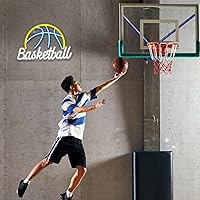 Vista 7 de LUCUNSTAR Letrero de neón de baloncesto con luz de neón para decoración de pared, letrero de neón LED con interruptor alimentado por USB, letrero