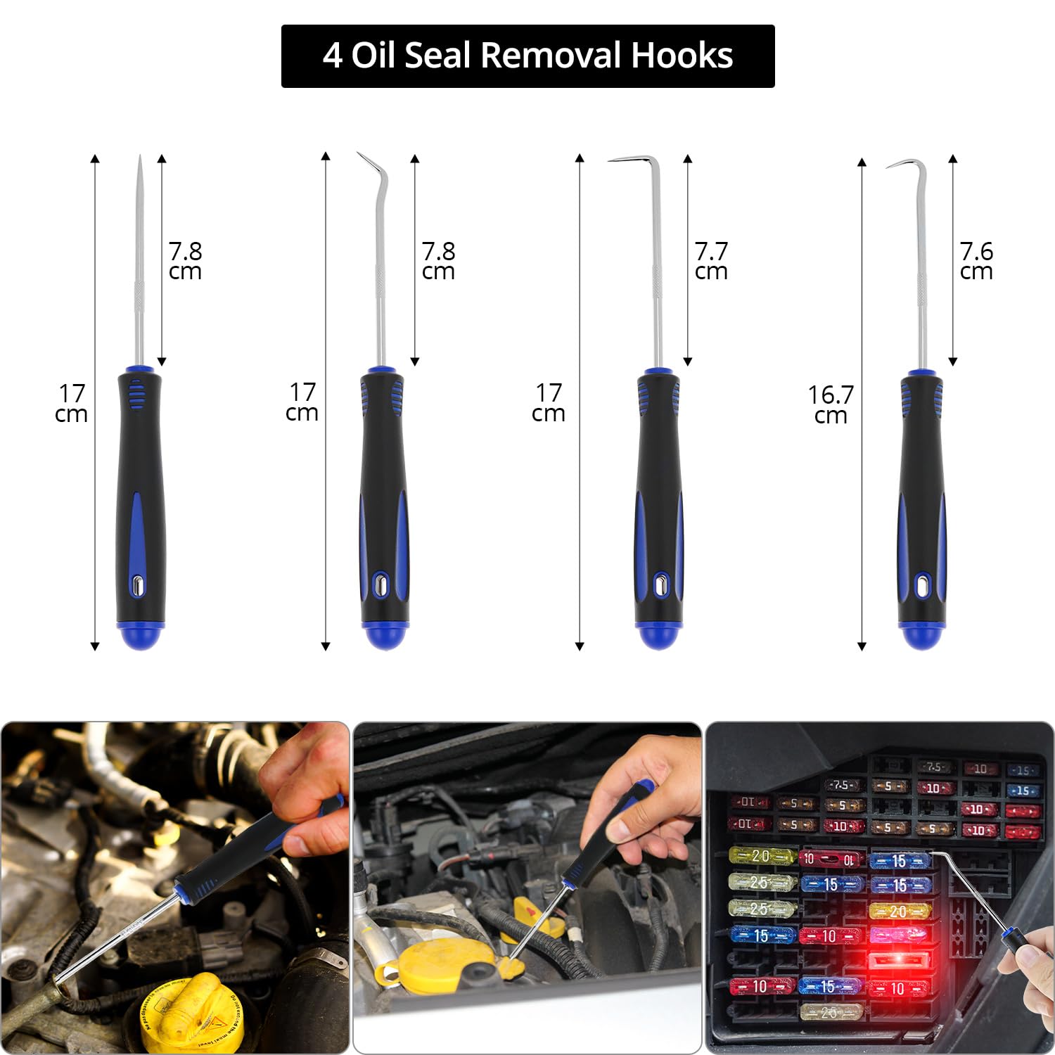QWORK® 330 pièces Outil demontage Garniture Voiture, Outil de Levier de Garniture intérieure, Outil de dépose du Panneau d'autoradio