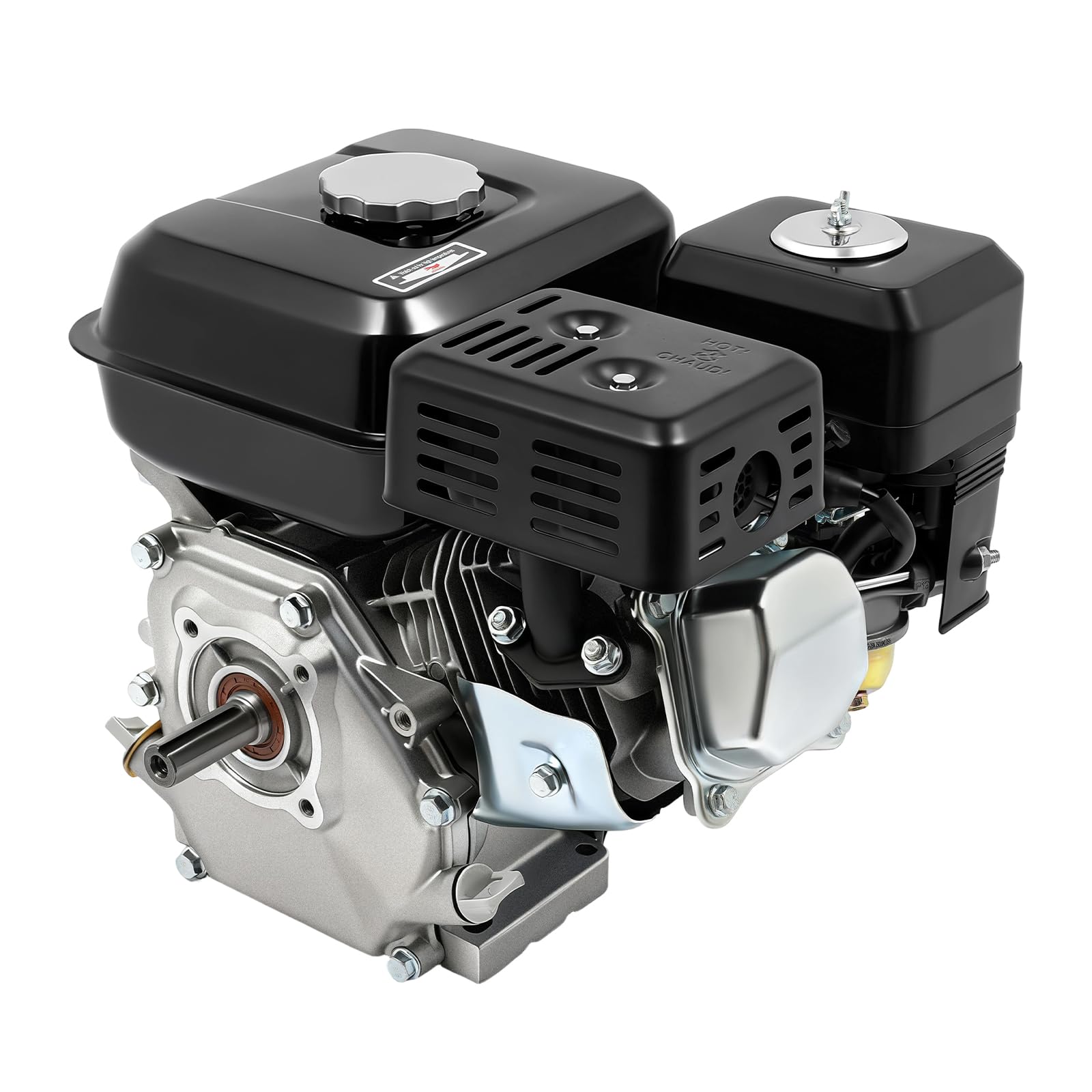 Motor de gasolina 7,5 CV 3600 rpm. Capacidad del depósito de combustible: 3,6 l. Consumo de combustible ≤ 365 g/kW·h. Para diversos ámbitos de aplicación como la industria, agricultura, laboratorio