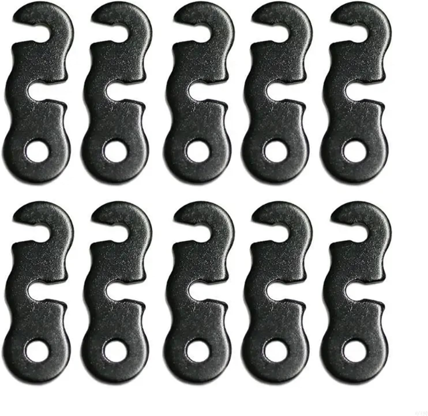 Rope Tensioner 50Pcs Tent Rope Buckles Aluminium Alloy Wind Cord Tensioner Fastener Guyline Adjuster Tensione(Black)