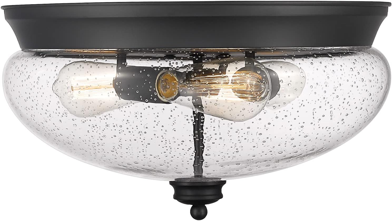 Z-Lite 3 Light Flush Mount 722F3-MB, Matte Opal, 15" Round