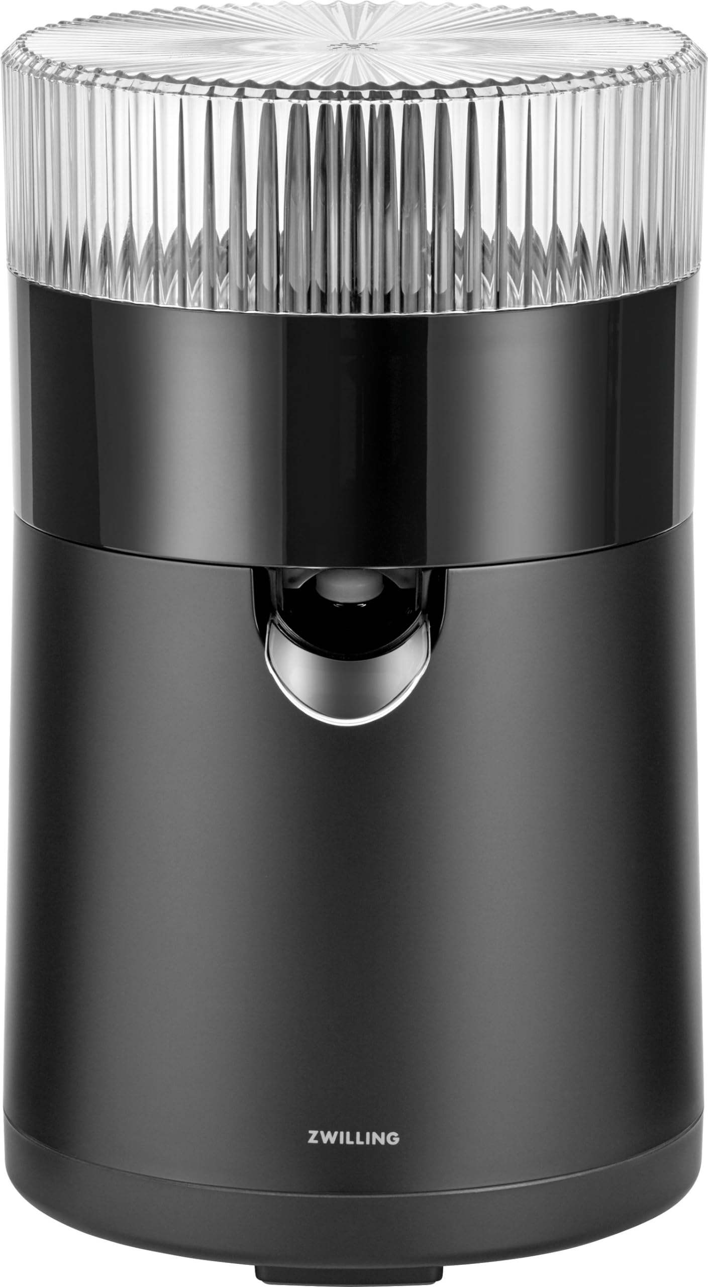 ZWILLING ENFINIGY Exprimidor eléctrico de alta eficiencia de jugo, 2 conos de prensado, colador de pulpa ajustable, 85 W, negro