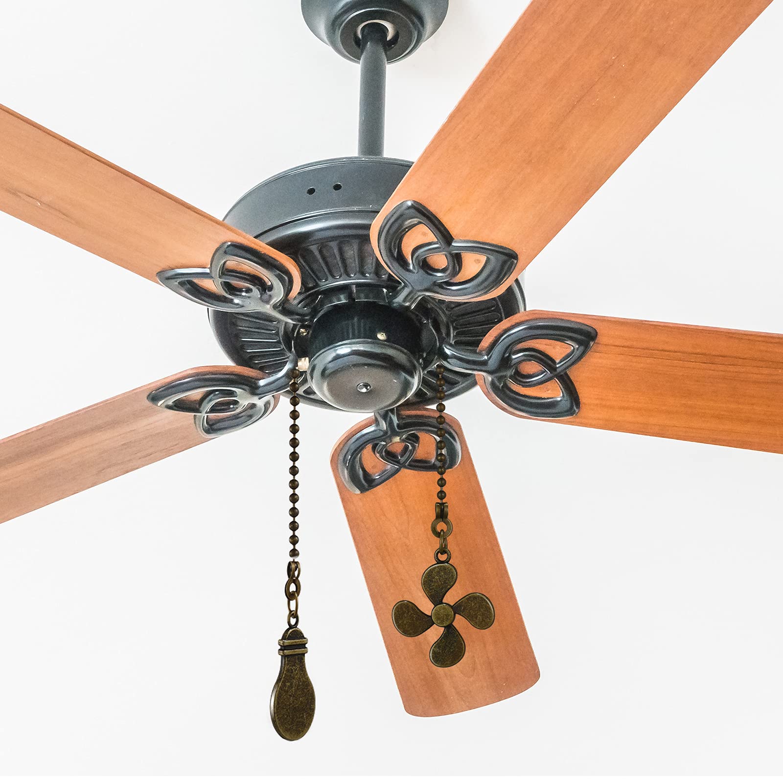 Ceiling Fan Pull Chain Extenders - 8 Pack Bronze -4