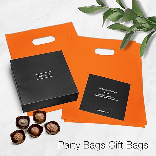 Miniatura 27 de 100 bolsas de mercancía azul pastel para pequeñas empresas, de 1.5 mil, 9 x 12 pulgadas, extragruesas y brillantes, de plástico con asas