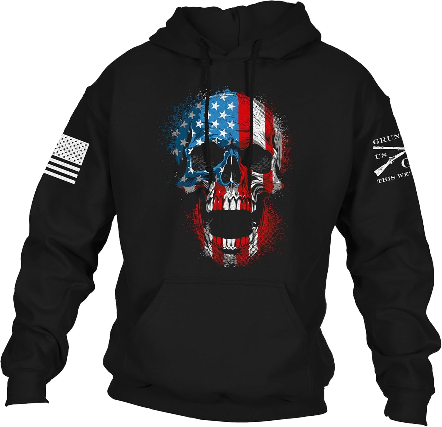 Grunt Style American Reaper Skull Hoodie