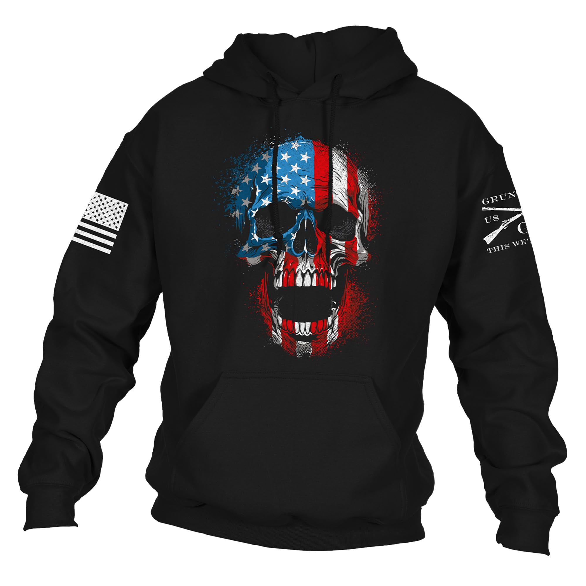 American Reaper Skull Men's Graphic Hoodie