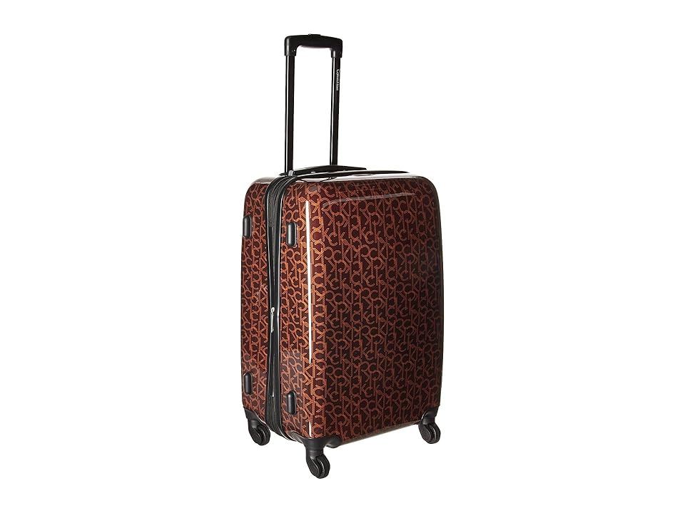 

Calvin Klein CK-510 Signature Hardside 24 Upright Suitcase (Brown) Luggage
