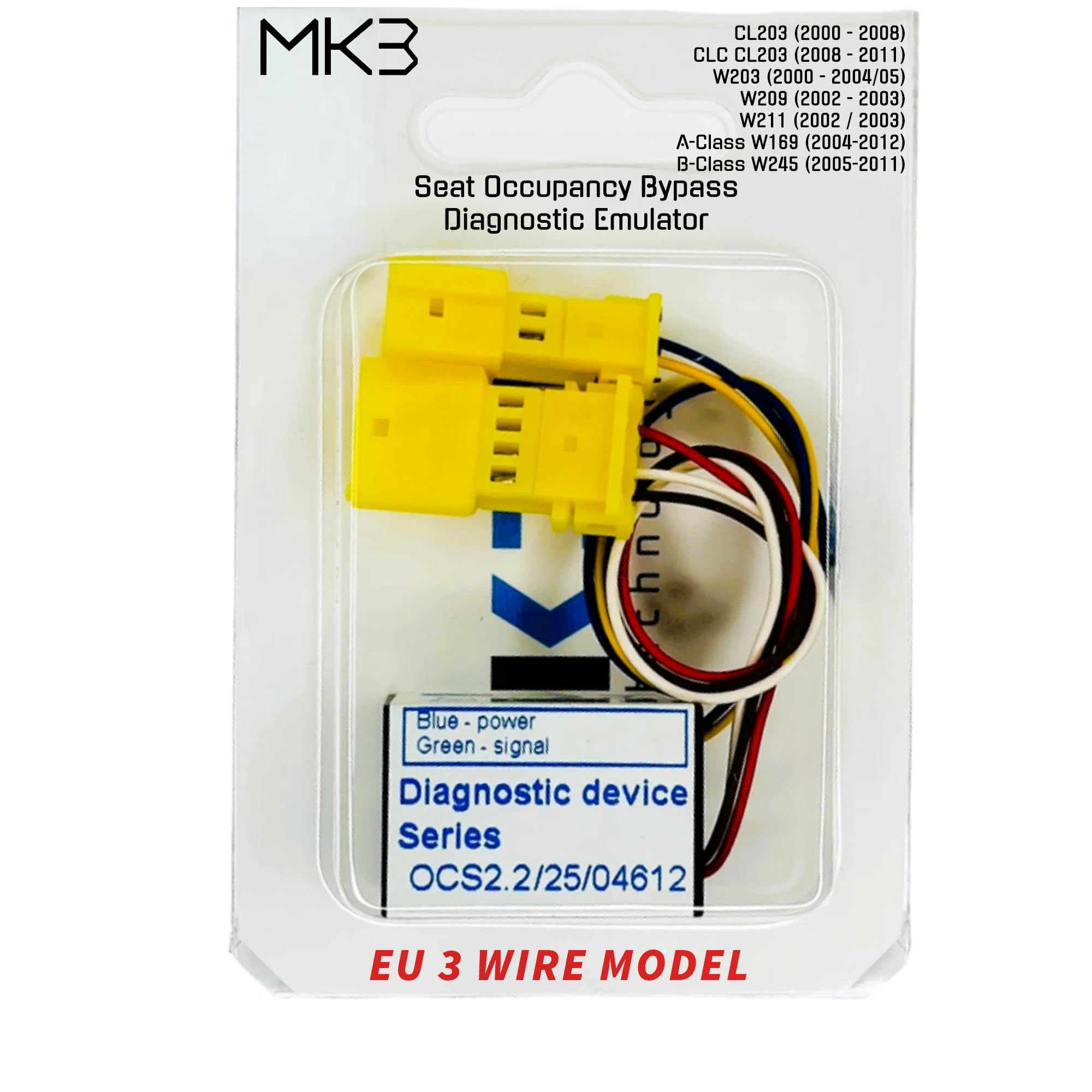 MK3 Émulateur de diagnostic d'occupation du capteur de siège pour W203 S203 C209 A209 W209 CL203 W462 W639 à 2015