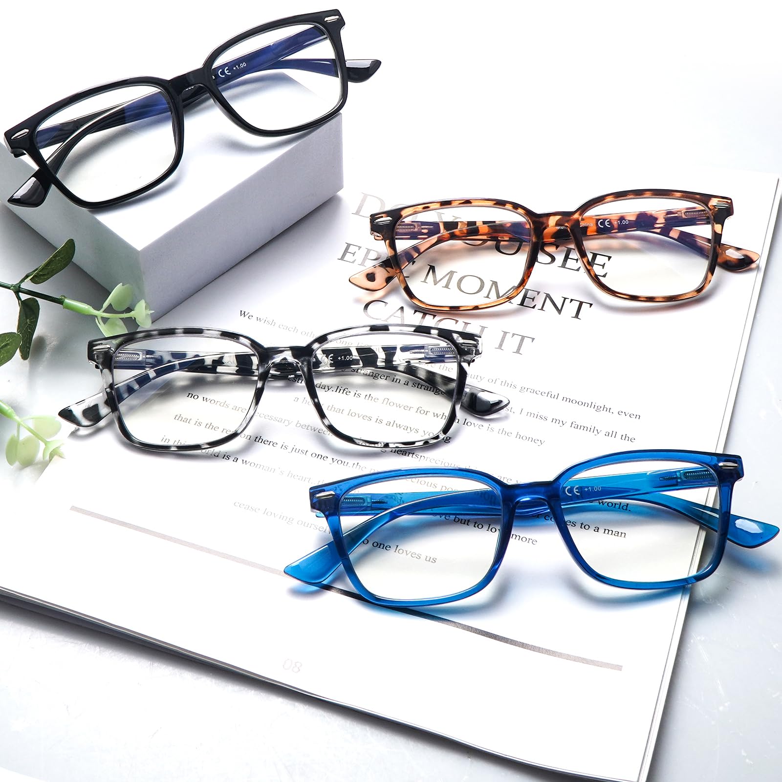 Progressive Multifokus-Lesebrille für Damen und Herren, blaues Licht, blockierende Multifokal-Computerlesebrille