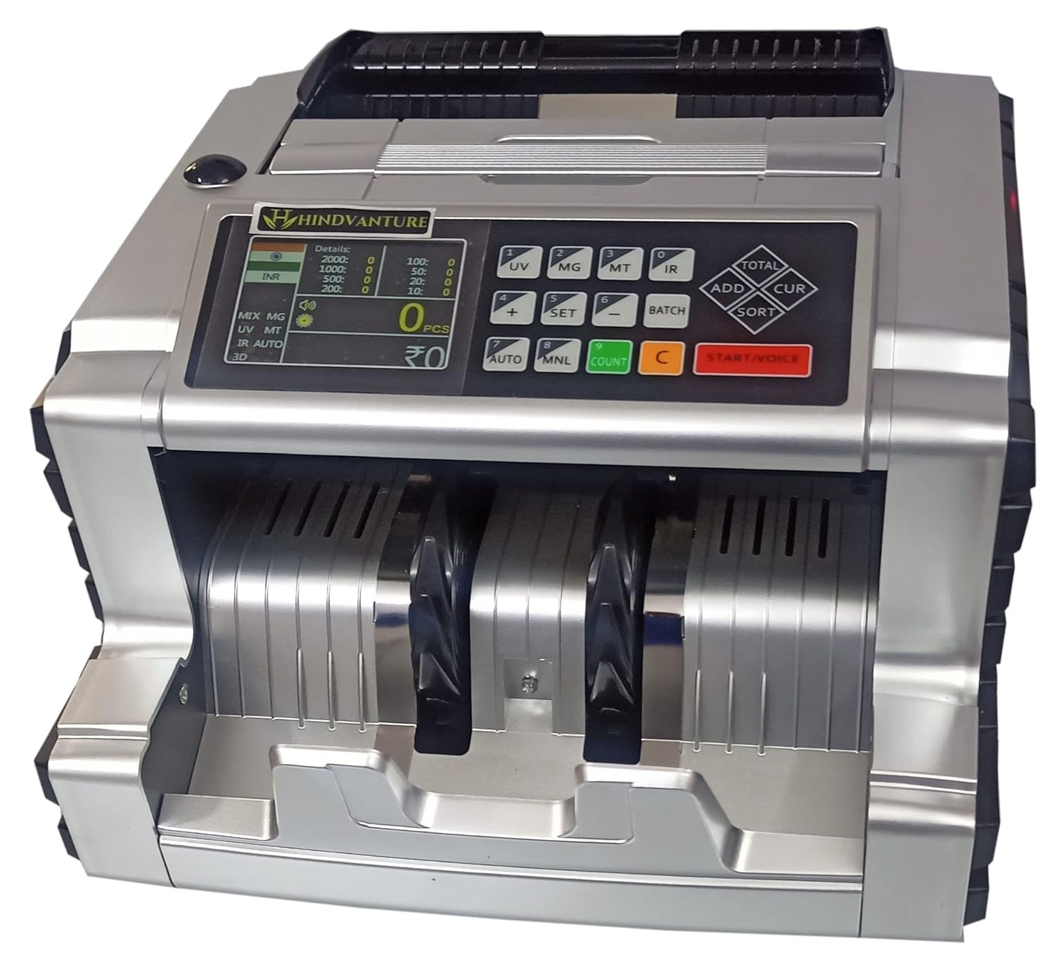 HINDVANTURE India Automatic Note/Cash/Money/Currency Counting Machine