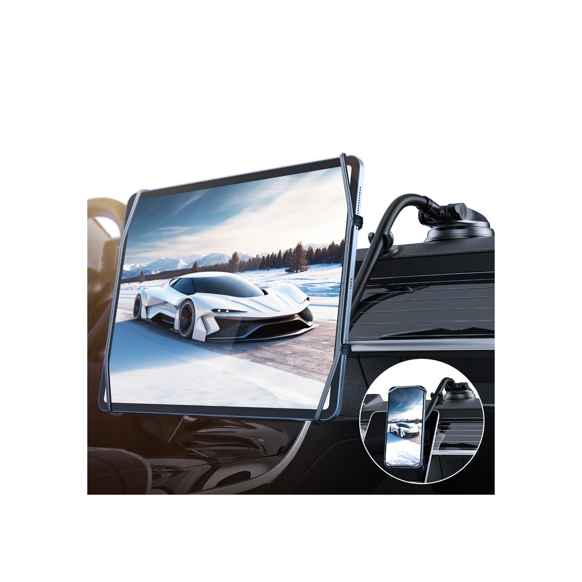 Yu様専　用 Amazon.co.jp: 【吸盤ベース付属】タブレットホルダー 車 【2025