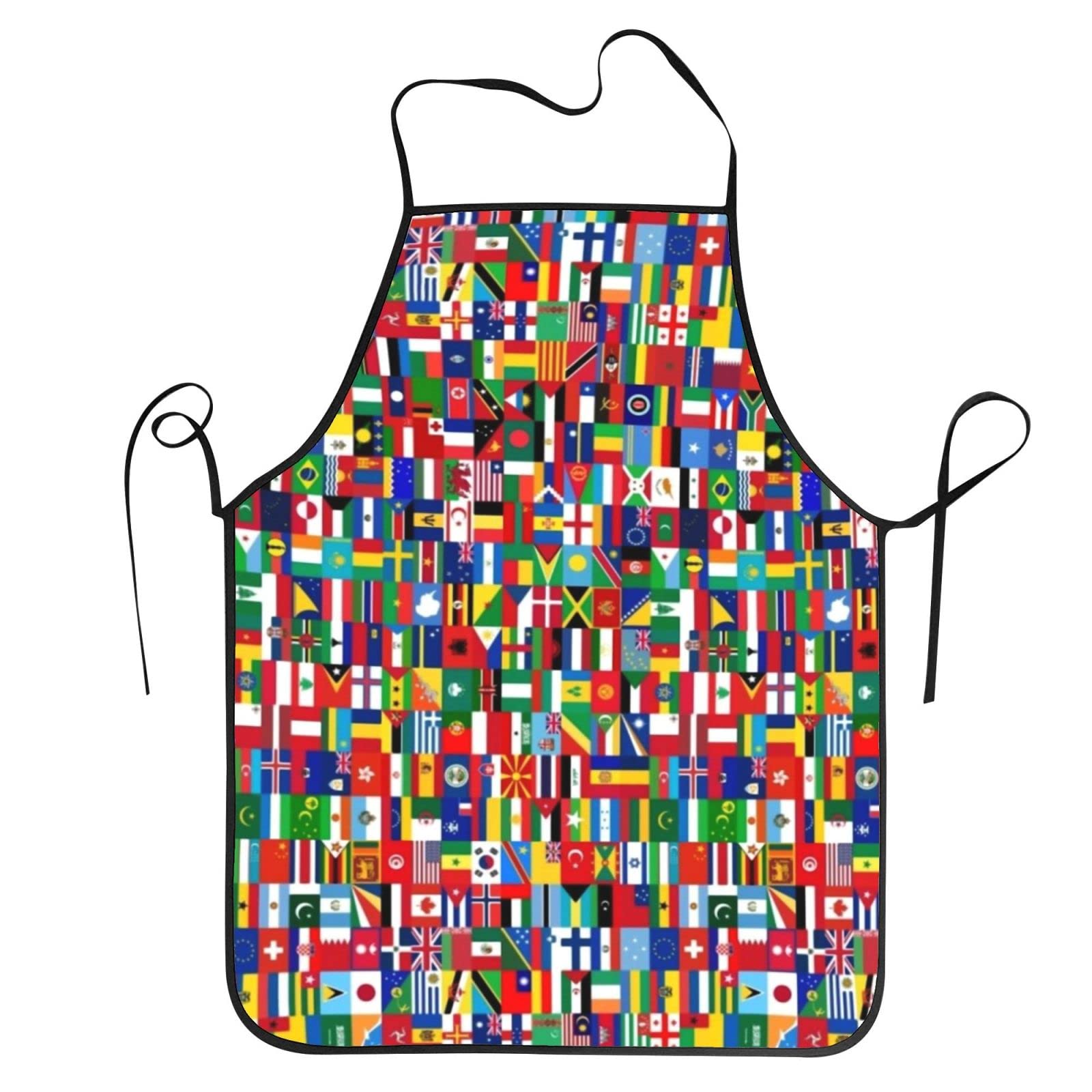 The World Flag Aprons For Women Men Waterproof Bib Apron Chef Aprons For Kitchen Cooking Baking Bbq Gardening