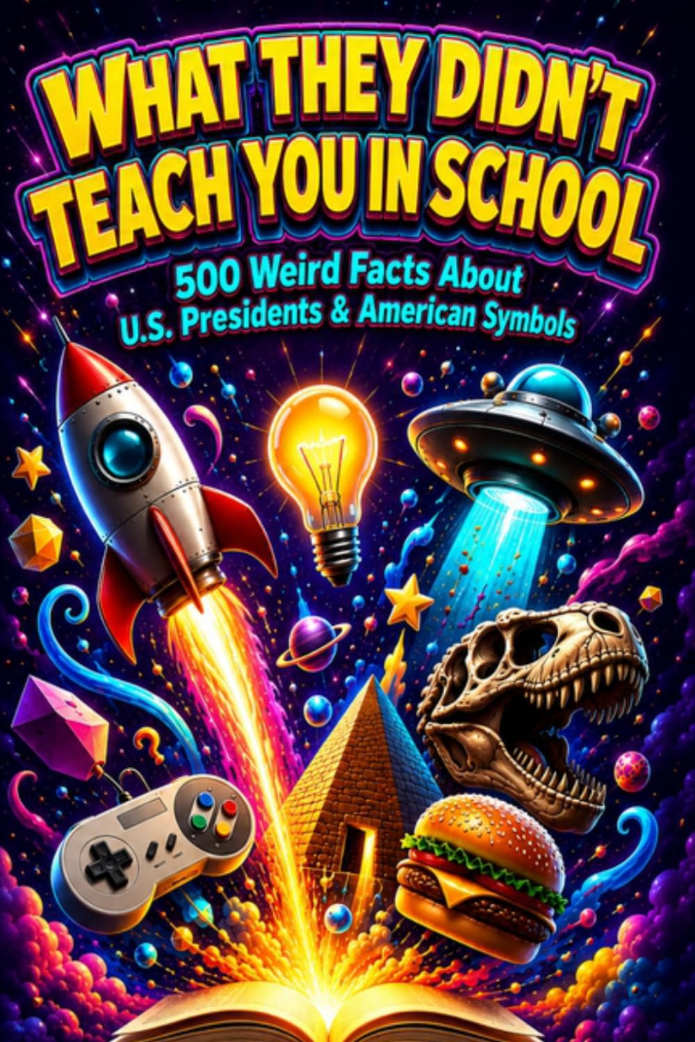 WHAT THEY DIDN’T TEACH YOU IN SCHOOL: 500 Weird Facts About U.S. Presidents & American Symbols: Fun US History Trivia Games, Weird Secrets, and Educational Road Trip Activities for Kids and Teens