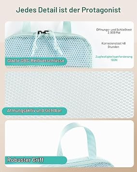 ECOHUB Compression Packing Cubes 4-Piece Set Suitcase Organiser with Compression - Up to 60% Space Saving 3-Layer Reinforced & Tear-Resistant Packing Cubes for Suitcases Made of Recycled PET (Green)