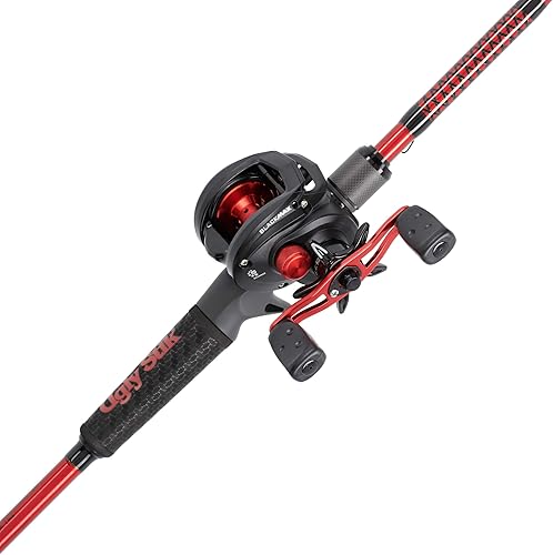 Ugly Stik Combo de carrete y caña de pescar de perfil bajo de carbono
