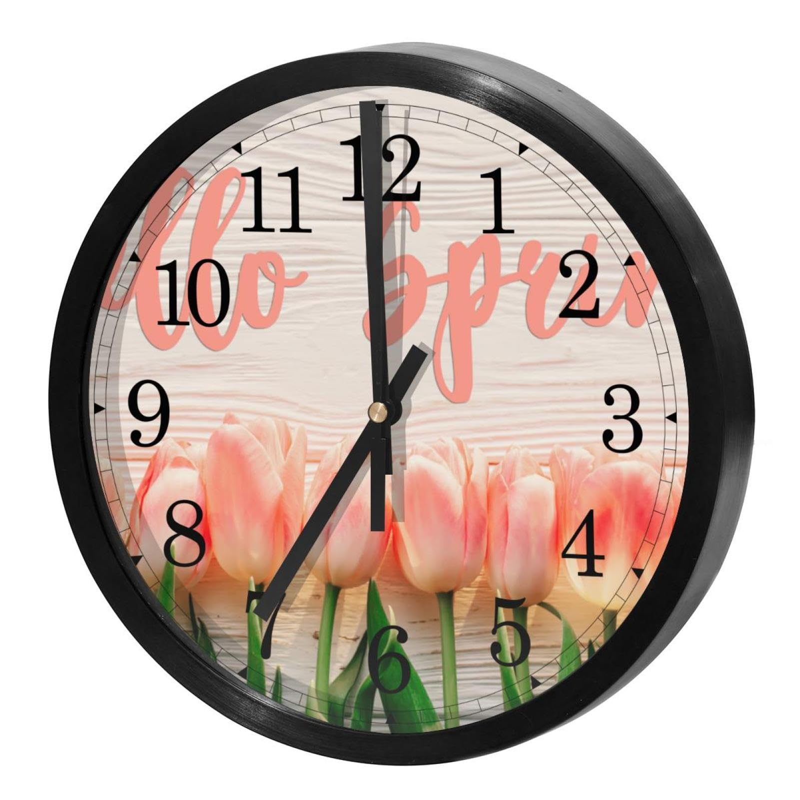 Horloge murale à piles ronde et silencieuse pour la maison