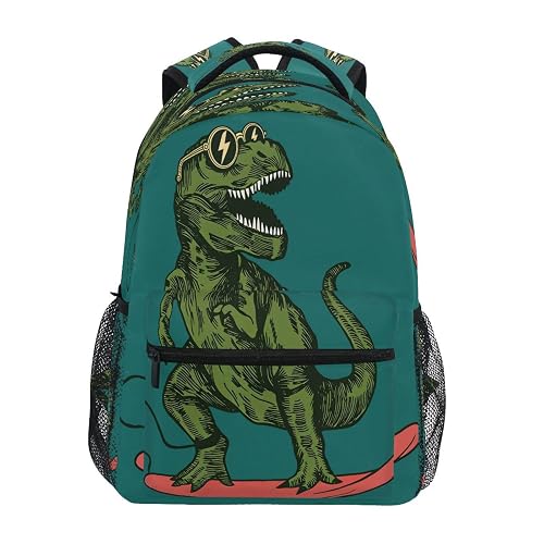 senya Skateboard Dinosaur School Backpack