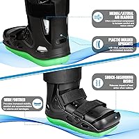 Vista 4 de NEENCA Botas médicas inflables para caminar, botas de fractura con cámara de aire, bota ortopédica para recuperación del dolor de tobillo y pie