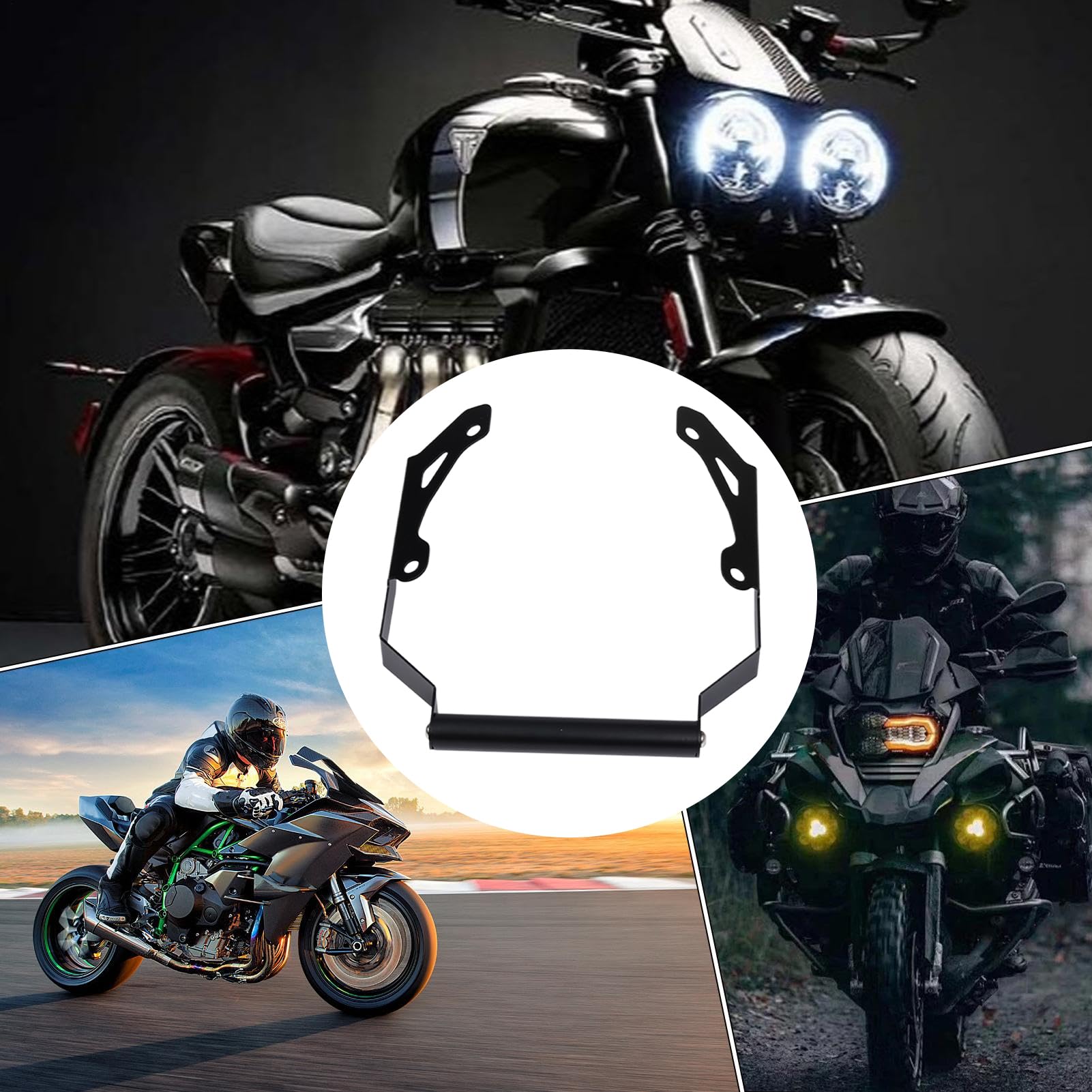 Supporto Per Cellulare Da Moto Supporto GPS in Alluminio per Moto | Antiscivolo Per Smartphone Sicurezza