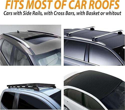 Miniatura 6 de Zone Tech - Bolsa de carga para techo de automóvil de 21 pies cúbicos, carcasa suave, impermeable, resistente al desgarro y al polvo, incluye 6