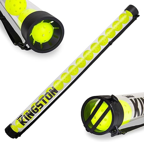 Kingston Premium Pickup Pro el tubo de pickleball más largo, tiene capacidad para 17 bolas, fácil de recoger y no más agacharse, recogida portátil