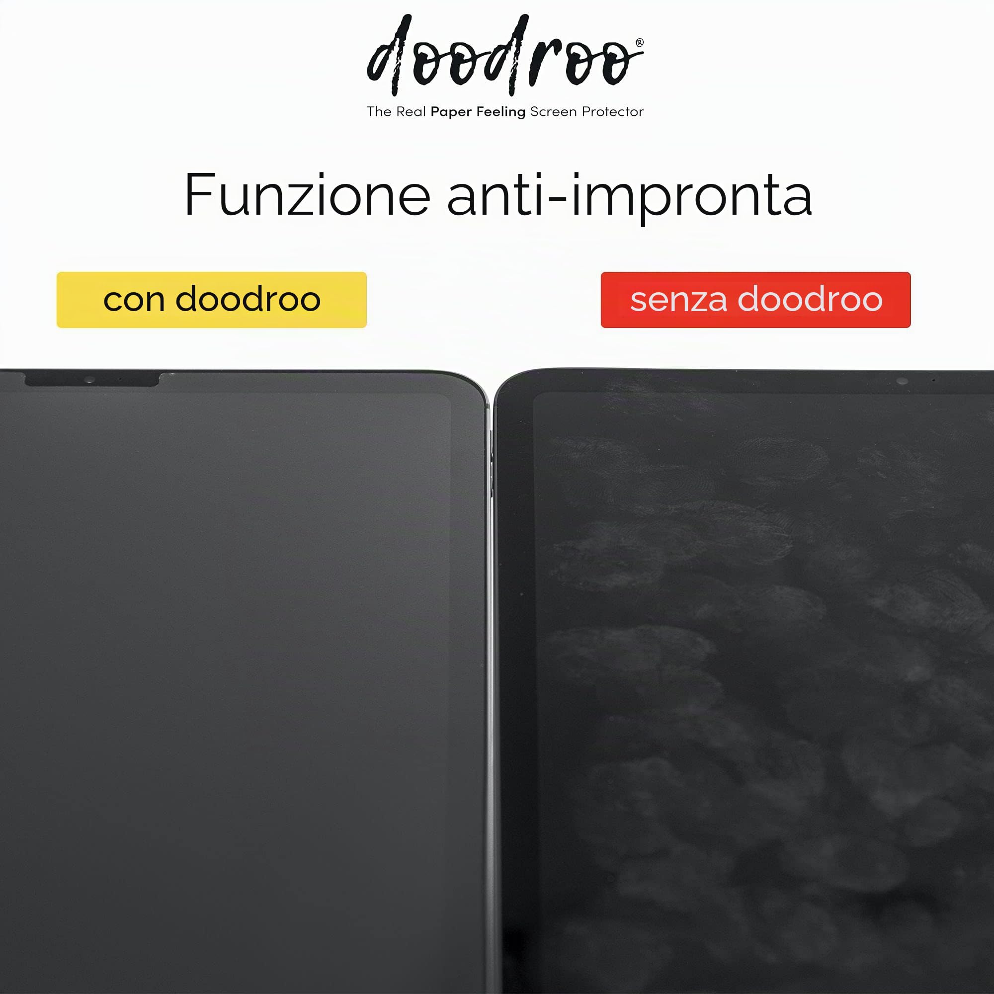 doodroo - Pellicola Protettiva con il Reale Effetto Carta e Anti Riflesso per BOOX Nova3 / 3 Color - Film Protettivo che Ricrea il Modo Naturale di Disegnare o Scrivere con l'Effetto Carta - 2 pezzi