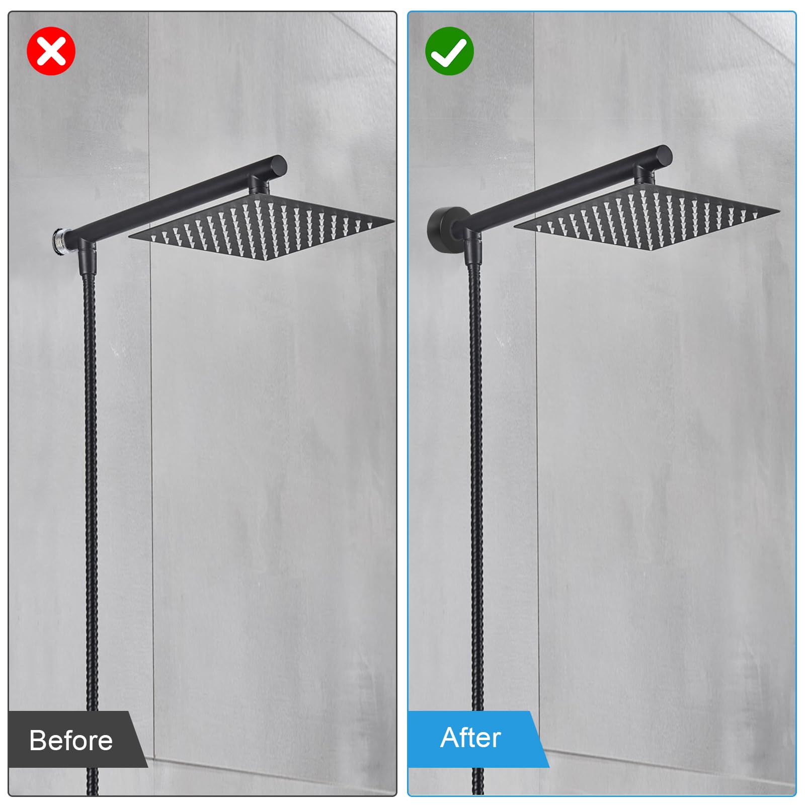 prota Embellecedor Grifo Ducha 8 Piezas Roseta para Grifo, Embellecedor Radiador Rosetas para Grifería de Ducha, Cubierta de Tubo para Grifo Ducha para Duchas Tuberías Grifos y Radiadores