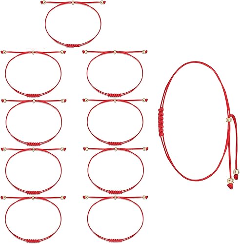 Pulsera de cuerda roja de 7 nudos Shonyin, buena suerte, protección, regalo, hilo de cábala, pulseras de cuerda hechas a mano para mujeres, hombres,