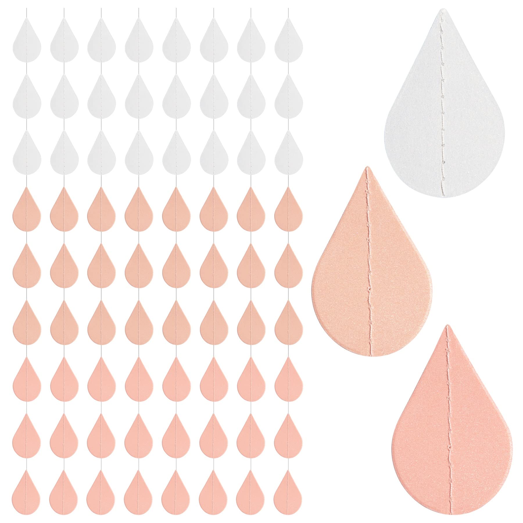 Guirnalda de gotas de lluvia AUEAR de 8 unidades para decoración