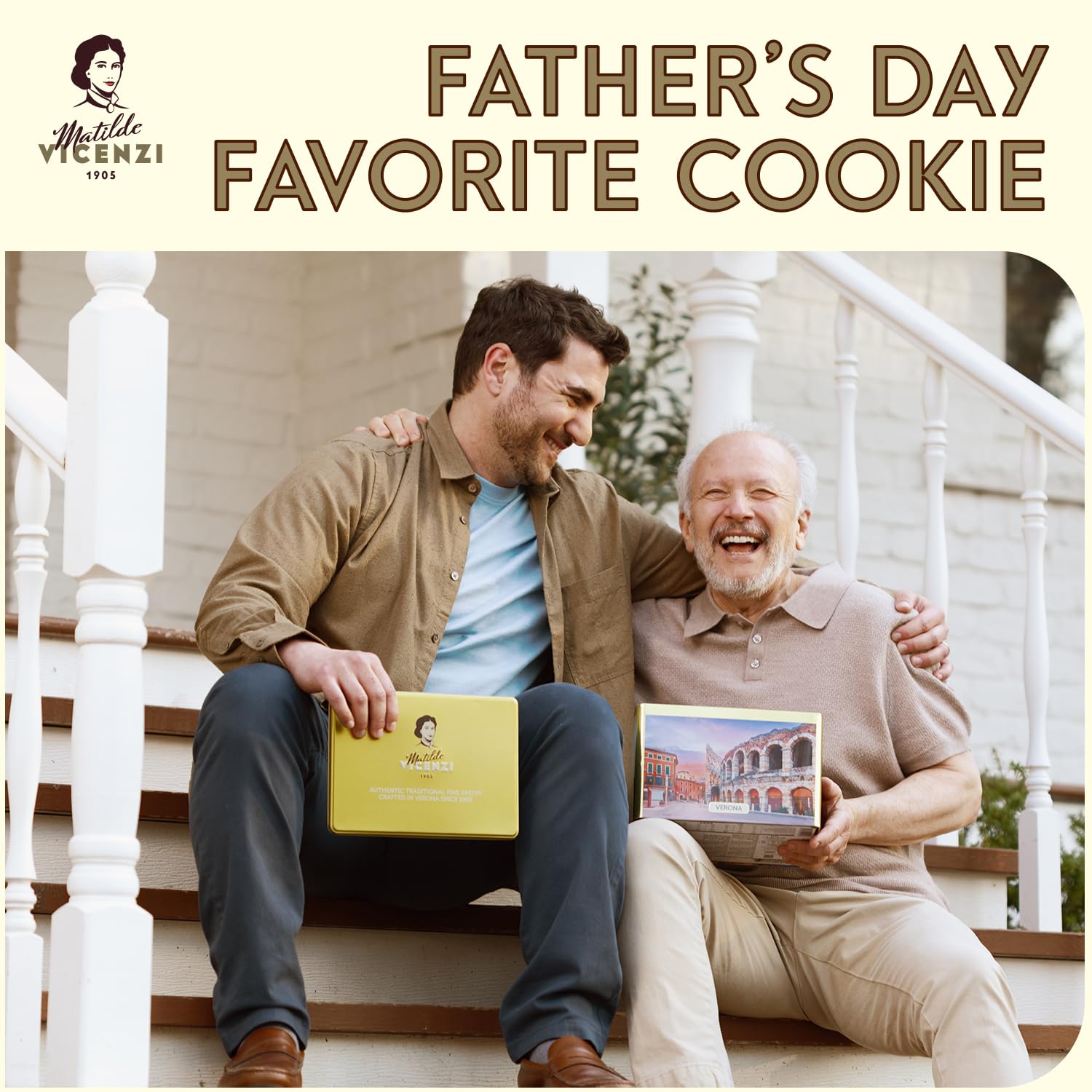Matilde Vicenzi Roma Cookie Gift Tin - Pastries & Cookies in Individually Wrapped Trays - Gourmet Gifts For Father's Day, Teacher, Birthday - Assorted Cookies in Italian Design Tin 32.5oz (920g)