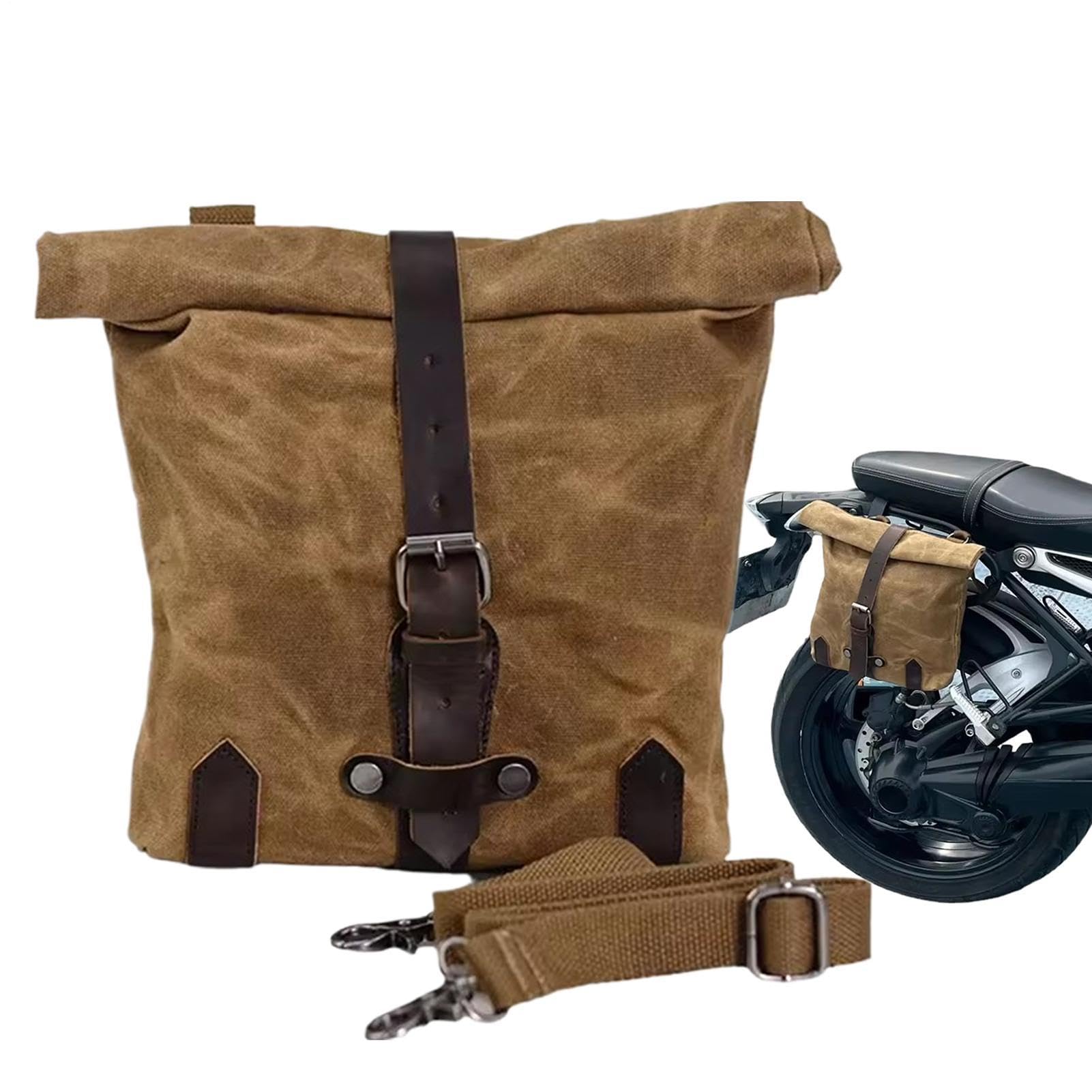 Generico Motorradgepäcktasche - Vintage Werkzeugset aus gewachstem