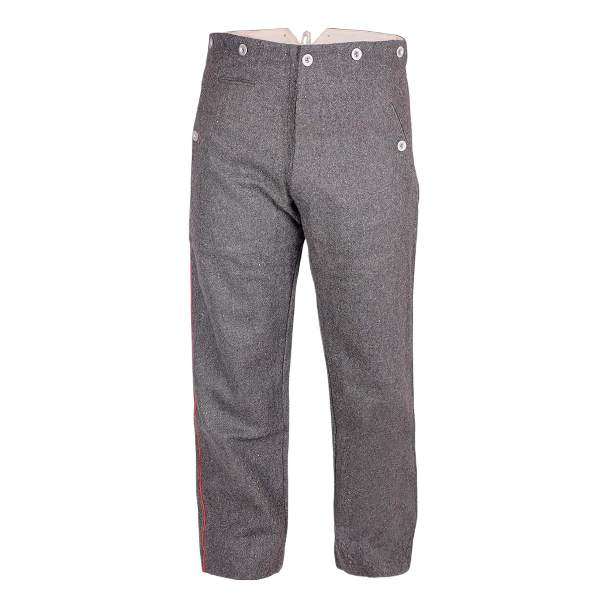 warreplica WWI Imperial German Soldier Uniform Model 1907/10 Field-Grey Wool Piped Trousers - Reproduction
