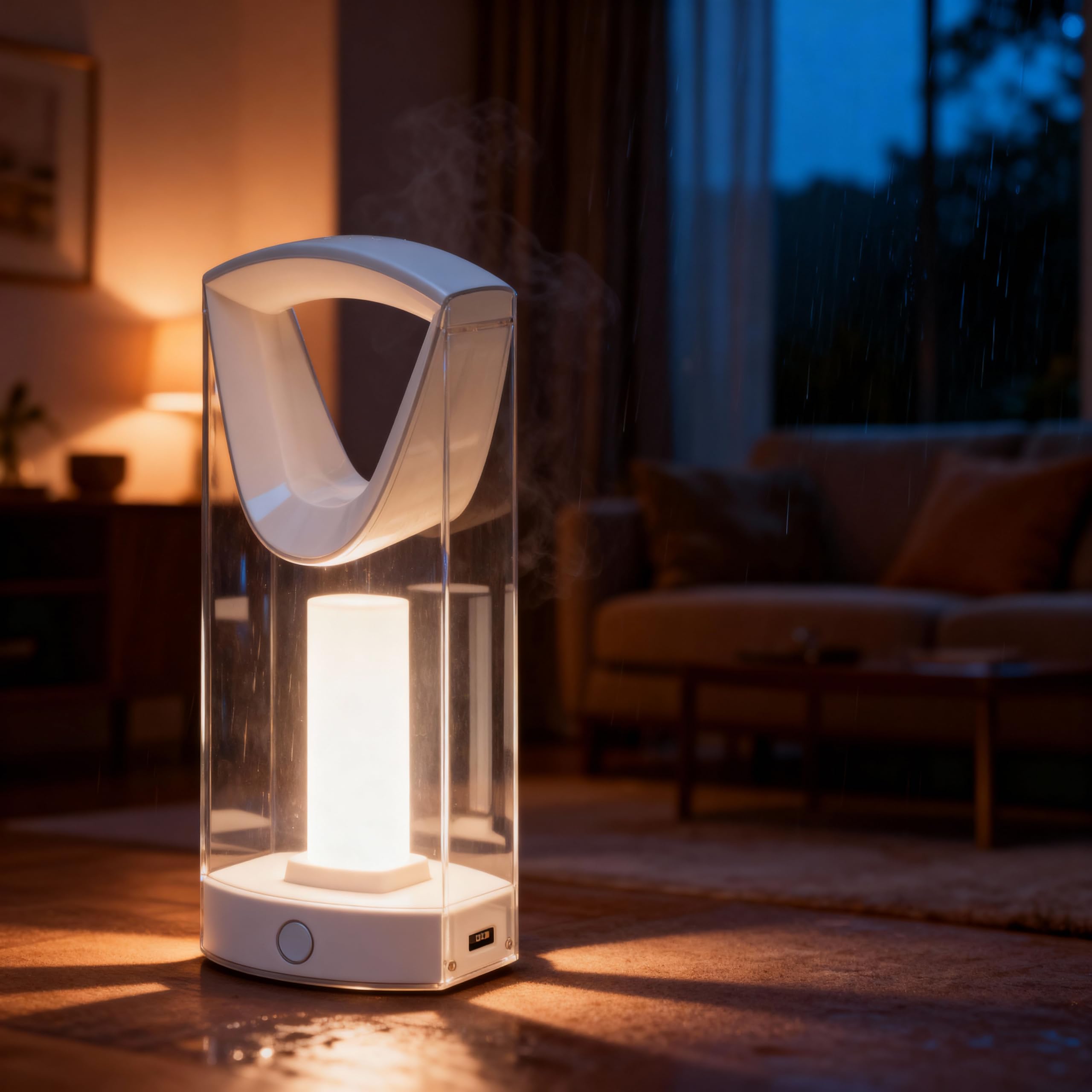 Velamp Lampada di Emergenza Portatile Ricaricabile 400 lumen, Lampada LED con funzione anti-blackout, Luce naturale 4000K - Dimmerabile - Con cavo USB, Sicura, Leggera e Compatta