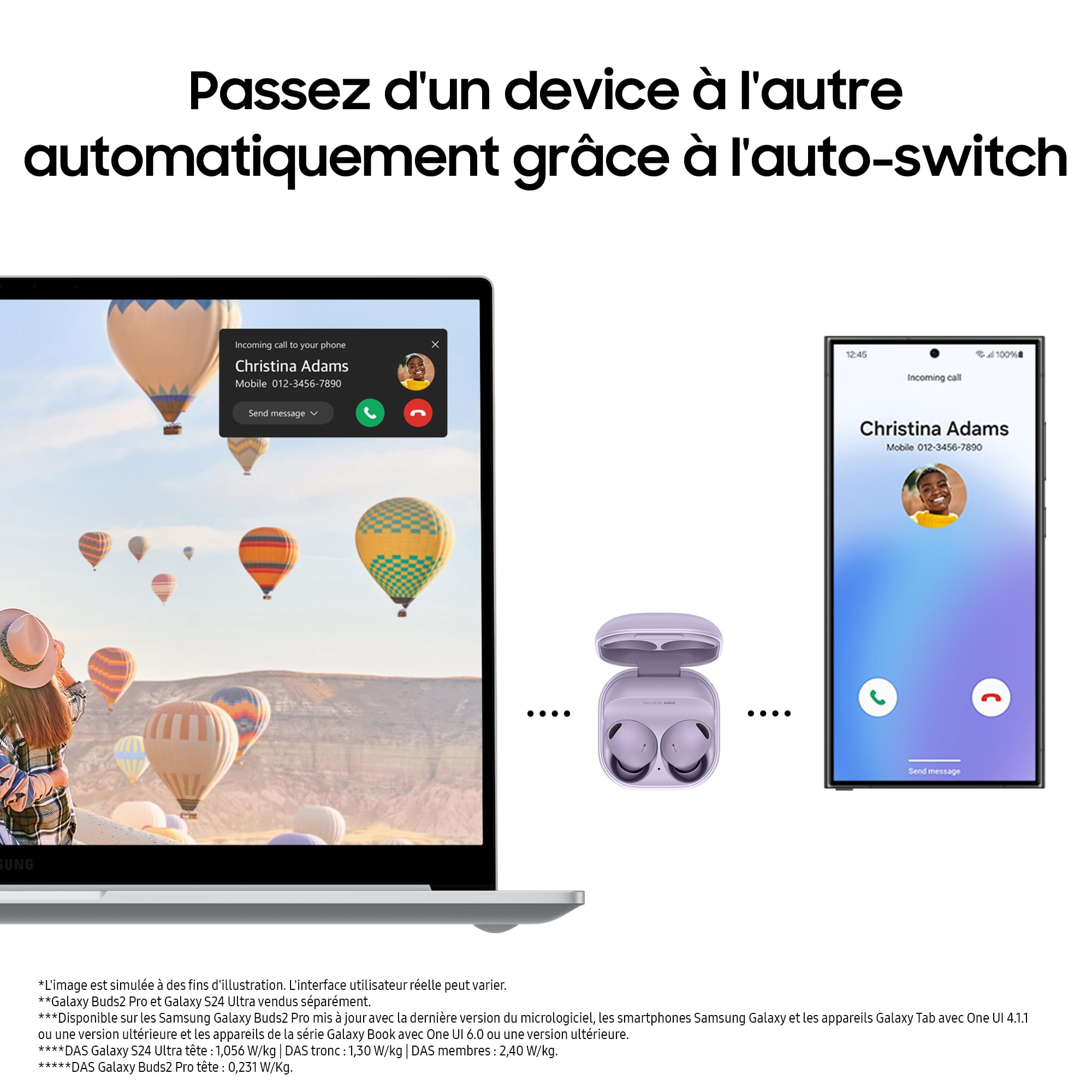 Samsung Galaxy Book4, Ordinateur Portable 15.6'', Intel Core i5, 8Go RAM, 256Go SSD, Clavier AZERTY FR, Gris