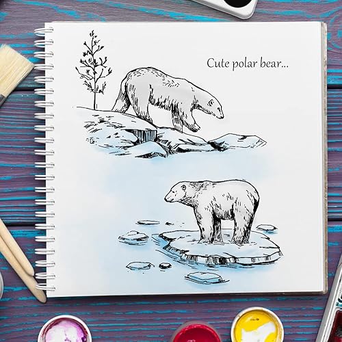 Miniatura 3 de Sellos transparentes de oso polar para hacer tarjetas, sellos de goma transparente de animales de árbol, sellos de hielo para decoración de tarjetas
