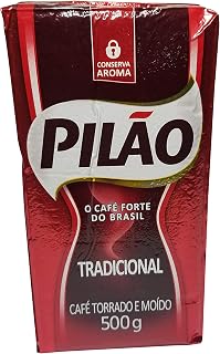 Pilao, Traditional Medium RoastBrazilian Coffee, 17.6 Ounce