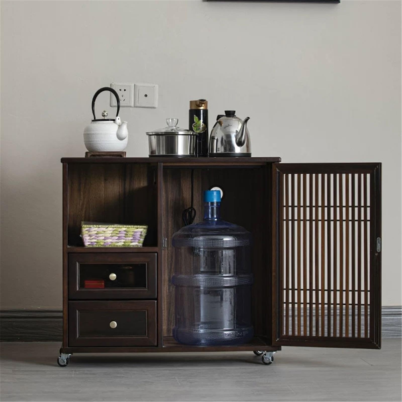 Casa Mobile contenitore laterale for divano con rotelle silenziose