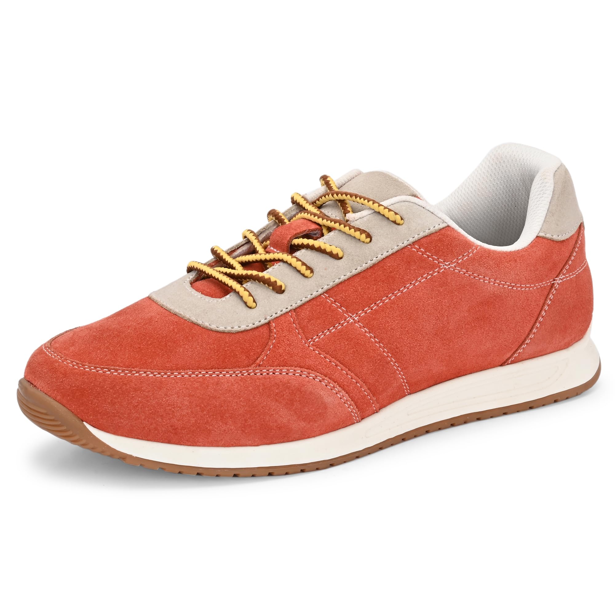 blue leather by centrino Genuine Leather Men’s Sneakers | Leather Made Cushioned Insole Comfortable Shoes | Trendy & Stylish Modern Sneakers | Durable TPR Sole (4089)-picture-54