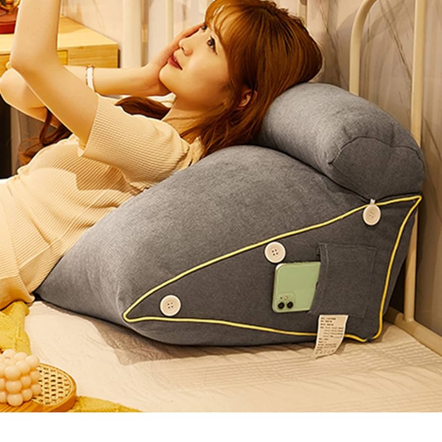 Amazon.co.jp: 背もたれ クッション 60*22*50A ベッド用 三角