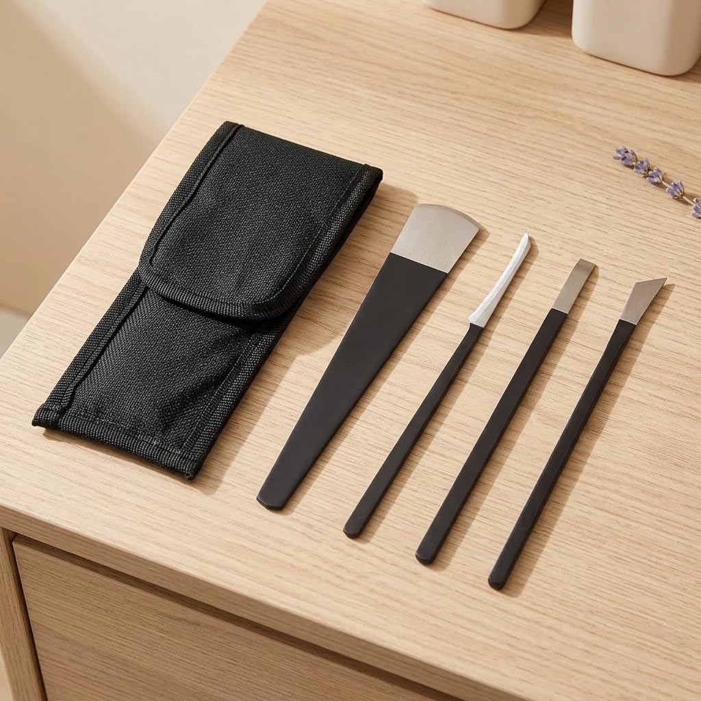 Foot Remover Tool Kit 4 pcs Stainless Steel Dead Skin Care Set