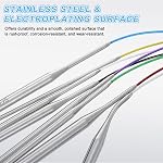 HARFINGTON Knitting Needles Size US 2.5(3mm) Circular Needle 24 Inch(60cm) Round Metal Stainless Steel for Handmade Projects DIY Knitting