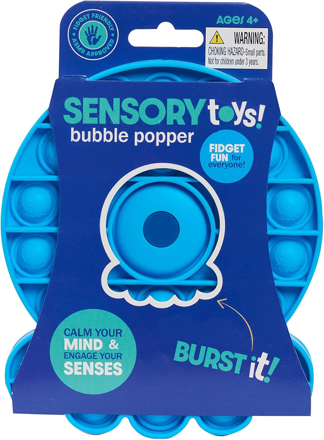 Just Play Sensory Toys Pop Em's Assortment, 48 Pieces, Button Sensory Toys for Kids and Adults, Anxiety and Stress Relief Toys