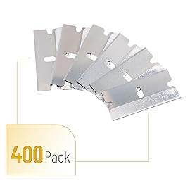Bates Single Edge Razor Blades, 400 Pack, Silver