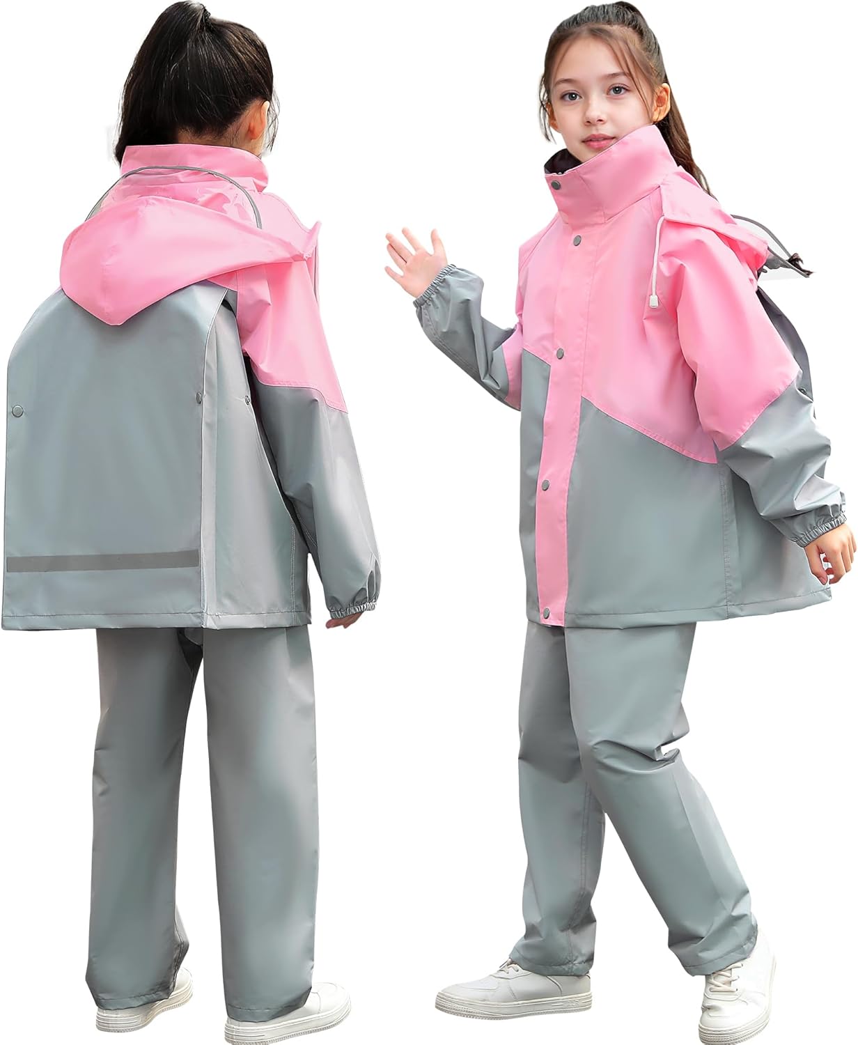 Combinaison De Pluie Garçon Filles 3-10ans Cape Pluie Léger Vêtements De Pluie - Marine - ZGEER - Enfant - Mixte Marine - Prêt-à-Porter