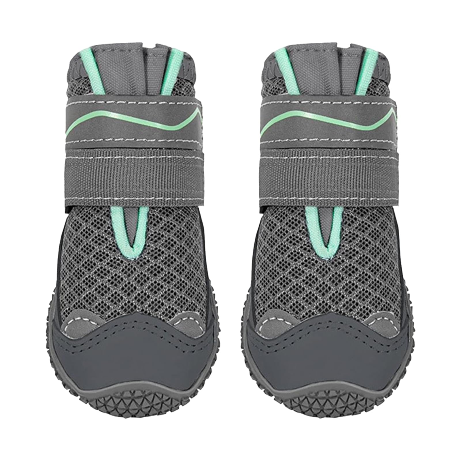 Calzini antiscivolo per cani, scarpe da cane, 4 pezzi, 5,5 cm | Stivali Cane,Poliestere Pelle Gomma,con Strisce Riflettenti Traspirante,Per Passeggiata,Cani Piccoli,Cani Medii